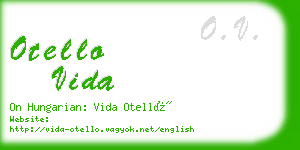 otello vida business card